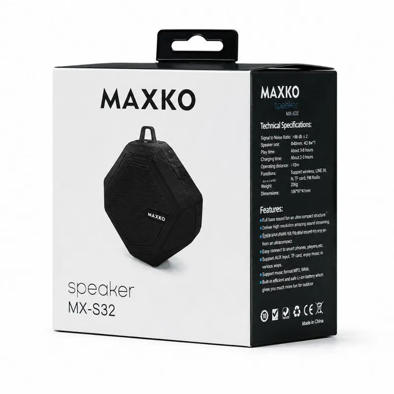 اسپیکر بلوتوثی مدل MAXKO MX-S32